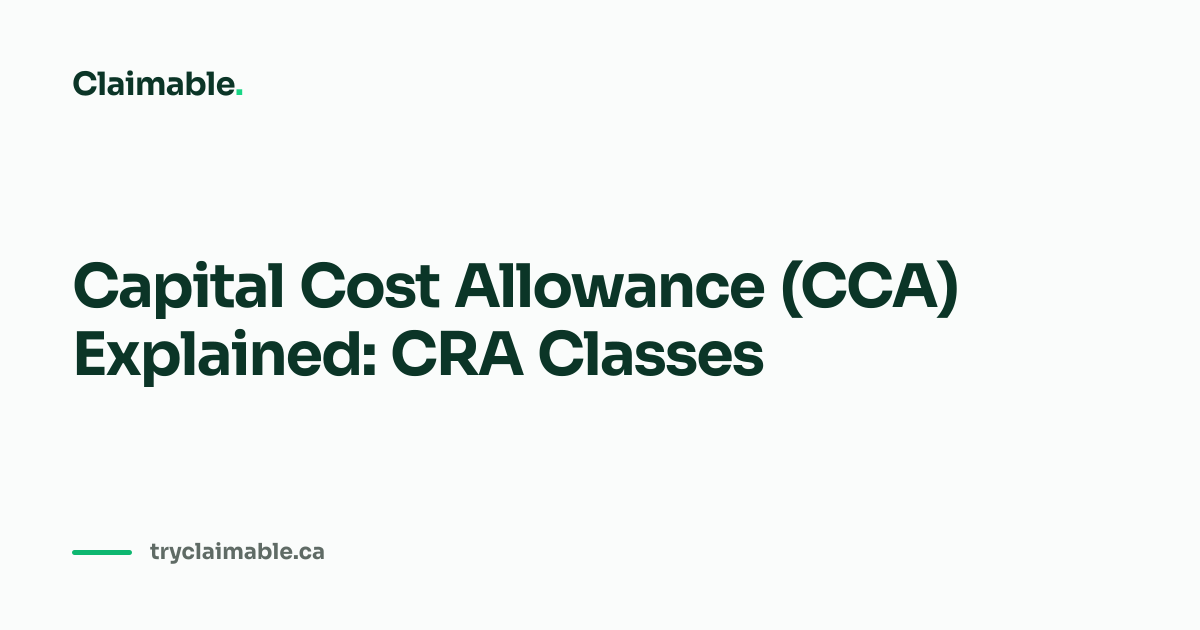 Capital Cost Allowance (CCA) Explained: A Guide to CRA Depreciation ...